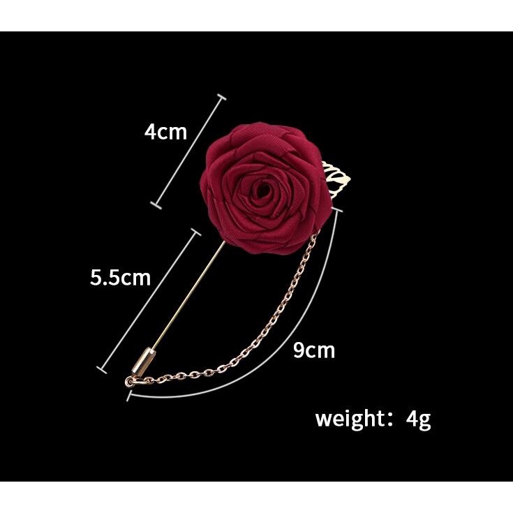 เครื่องประดับบูติกโซ่ทองใส่ใบยาวเข็มกลัดระดับไฮเอนด์ผู้ชาย บูคอนนี่ร์ คู่กุหลาบสูทอุปกรณ์เสริม - รูปที่ 6