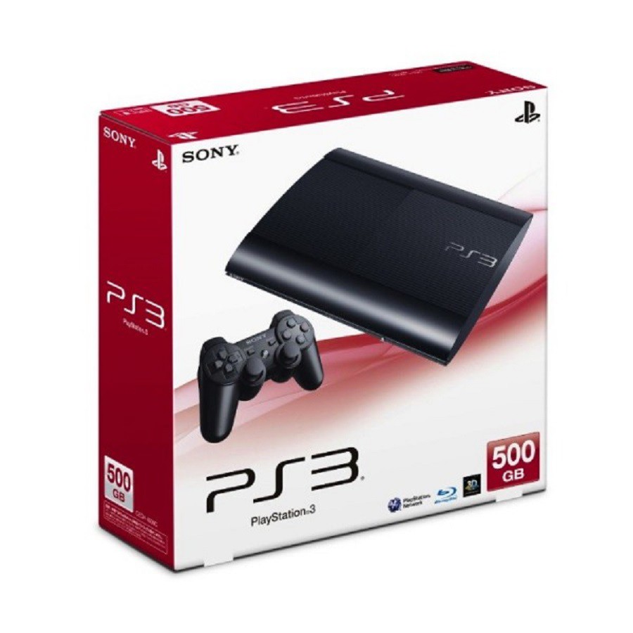 PS3 500GB รุ่น SuperSlim - Black พร้อมเกมเต็มความจุในเครื่อง | Shopee  Thailand | Hình 1