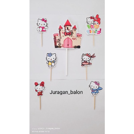 ชุดท็อปเปอร์เค้กตัวละคร HBD/ ท็อปเปอร์เค้ก HBD/ ไม้เสียบเค้ก HBD