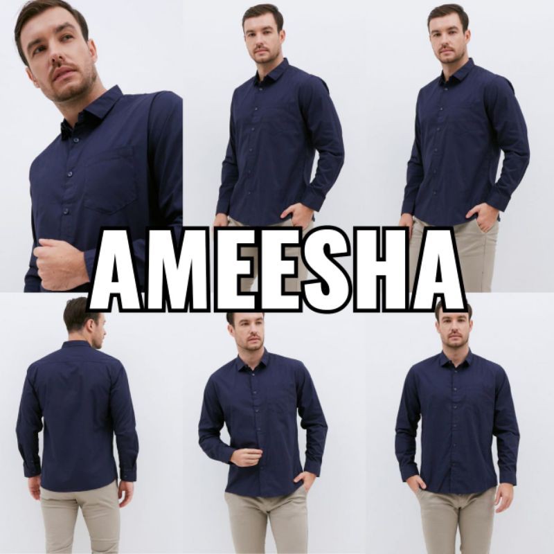 เสื้อเชิ้ต แขนยาว ไซซ์ 4XL 3XL 2XL XL L M 1st In The Shop