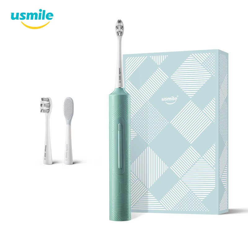 【New】usmile Sonic Electric Toothbrush Foaming Technology - Navy Blue/Green/White P3 pDKc