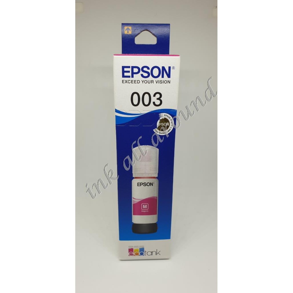 Epson 003 หมึกเติมของแท้ สีชมพู / EPSON 003  Magenta