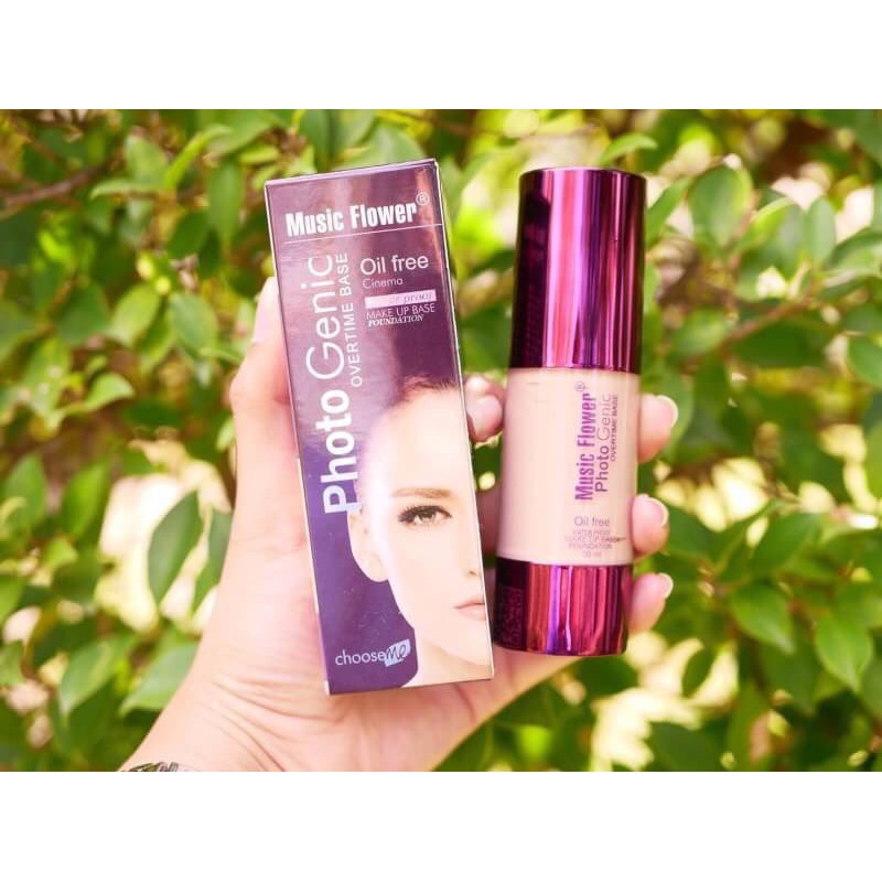 รองพื้นกันน้ำ คุมมันขึ้นเทพ Music flower photogenic overtime foundation