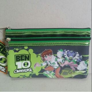 ลิขสิทธิ์แท้ ซองดินสอ 2 ซิป ลาย BEN10 เบ็นเท็น ขนาด 7.5x5 นิ้ว