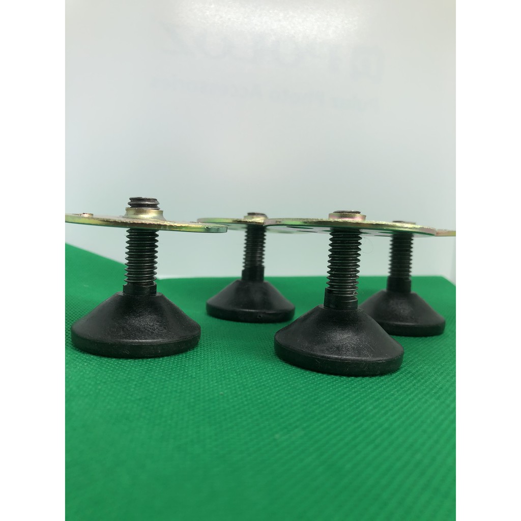 ขาปรับระดับ แกนเกลียว 3 หุน หรือ 9.5 mm (3/8x25mm) / 1ชุด4ชิ้น  (แถมพร้อมแป้นยึดสีรุ้ง) - รูปที่ 3