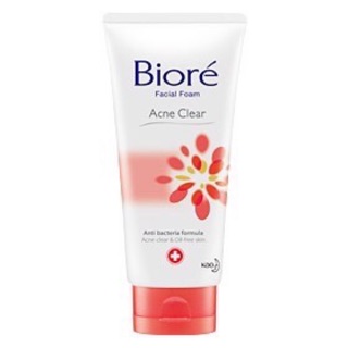 ✨ Biore โฟมล้างหน้า Acne Clear สูตร ลดสิว ลดการสะสมของแบคทีเรีย 50g/52 ฿