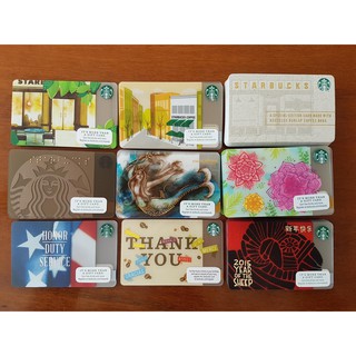 Starbucks Card บัตรสะสม บัตรสตาร์บัคส์ จากอเมริกา สำหรับนักสะสม