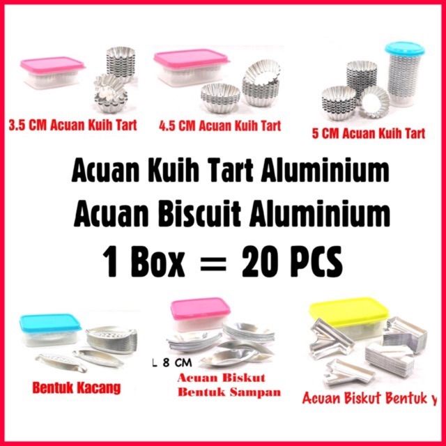 Acuan BISKUIT Y/ ACUAN ALUMINIUM / ACUAN SAMPAN / ACUAN KUIH TART