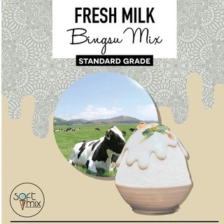 ผงทำบิงซูสำเร็จรูป (Bingsu Powder) สูตร Standard บรรจุ 1 kg แบรนด์ซอฟท์มิกซ์ (Softmix)