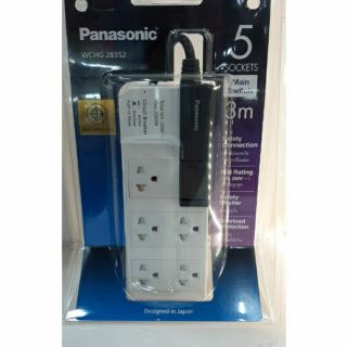 รางปลั๊กไฟ 5 ช่อง( 3500W) PANASONIC WCHG 28352 3 ม.