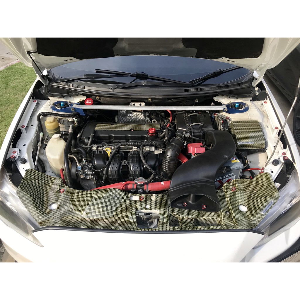 PASSWORD JDM DRY CARBON FIBER COOLING PLATE 08+ MITSUBISHI EVO X