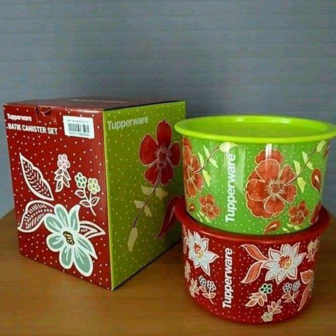 TUPPERWARE แบรนด์ทัปเปอร์แวร์ : ONE TOUCH CANISTER BATIK 900ML Limited Edition