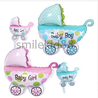 ✅พร้อมส่ง✅ลูกโป่งรถเข็ญเด็ก ลูกโป่งBaby shower + mini size