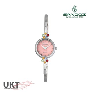 SANDOZ นาฬิกา รุ่น SD99263SS09 หน้าชมพูเข็มเงิน สำหรับผู้หญิง