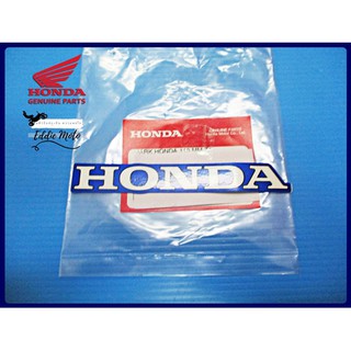 HONDA (110 mm.) T1 STICKER "WHITE" &amp; "BLUE" "GENUINE PARTS"  // สติ๊กเกอร์ ขนาด 110 มม. สีขาวตัดขอบฟ้า ของแท้