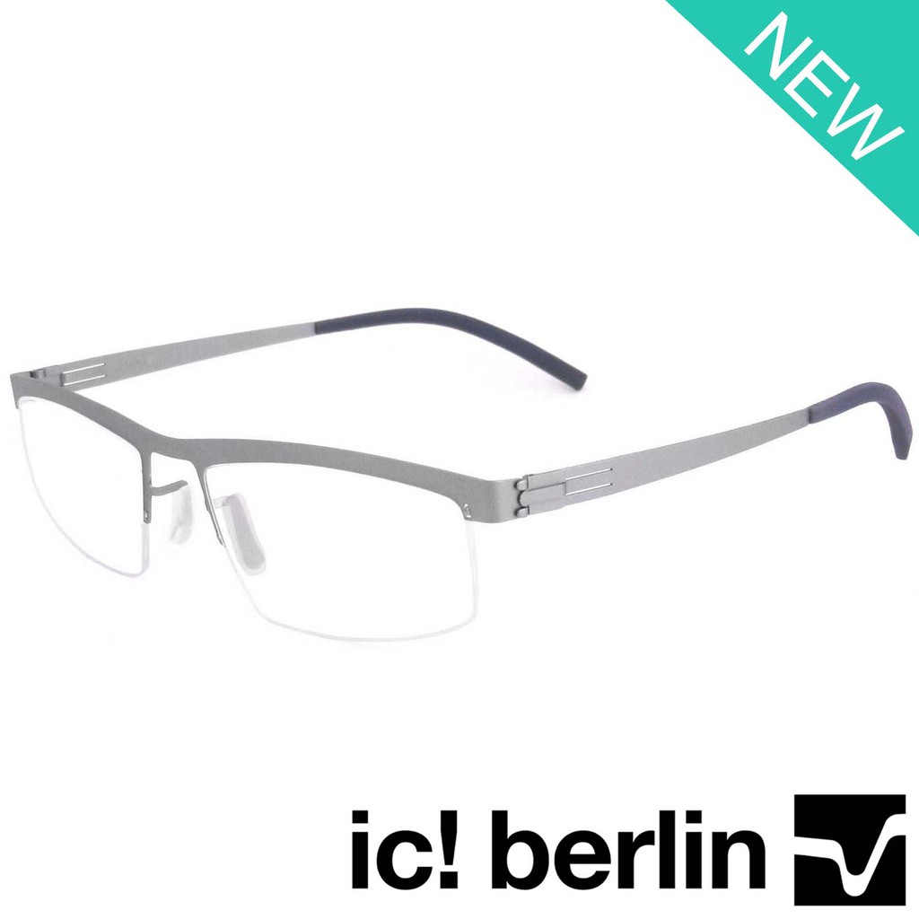 Ic Berlin แว่นตารุ่น 019 C-3 สีเงิน กรอบเซาะร่อง ขาข้อต่อ วัสดุ สแตนเลส ...