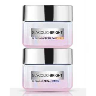 Loreal Paris Glycolic Bright Glowing Cream Set