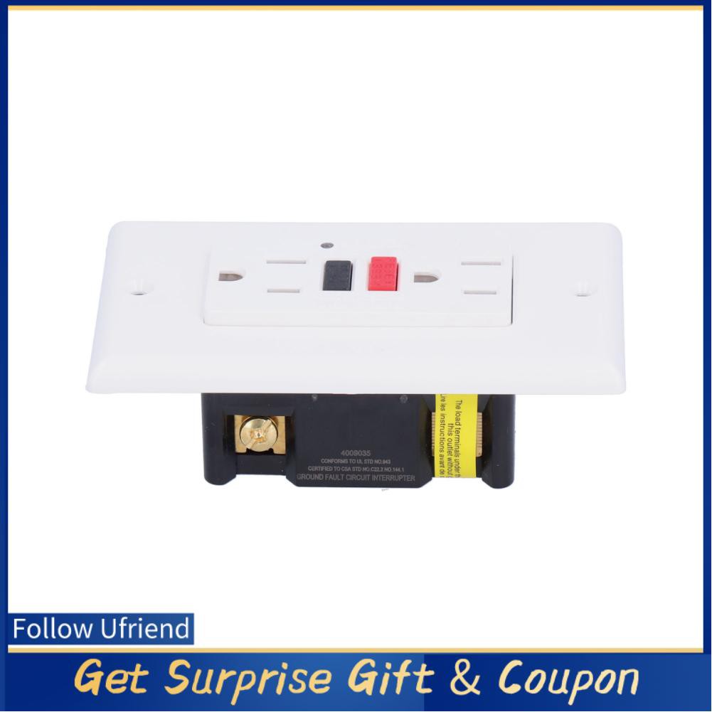 GFCI Wall Outlet สมาร์ท Ground Fault ป้องกันการรั่วไหลซ็อกเก็ตสวิทช์ AC120V LD-3003 pxs11