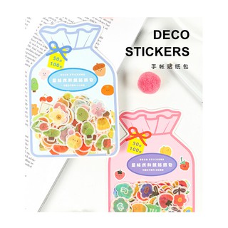 [100ชิ้น!!] Sticker - Deco Sticker - สติ๊กเกอร์ตกแต่ง 100ชิ้น - สติ๊กเกอร์ไดคัท [เราชอบsticker]