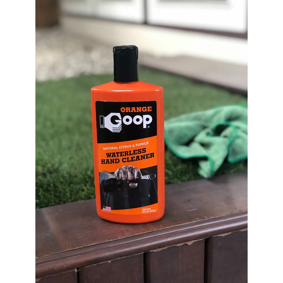 Orange Goop เจลล้างมือขจัดคราบนํ้ามัน กลิ่นส้ม ชนิดไม่ต้องใช้นํ้า ขนาด 473 ml.  Waterless Hand Clean