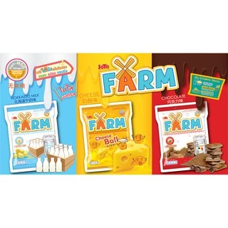 ๋Joto Farm โจโต้ ฟาร์ม ขนมอบกรอบ 3 รสชาติ 12 กรัม ยกแพ็ค แพ็คละ 12 ห่อ