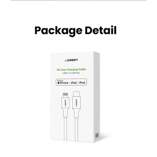 ๊UGREEN สายชาร์จ LTing เป็น USB C สําหรับ iPhone 14/14Plus/14 Pro/Pro Max13 12 mini Pro Max 8 PD 18W 20W Fast Charging Data Cable สําหรับ Macbook