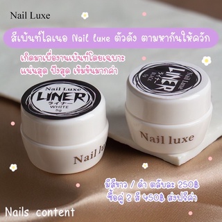 สีเพ้นท์ไลเนอ Nail luxe สีเพ้นท์เล็บเข้มข้น สีเพ้นท์ตลับ