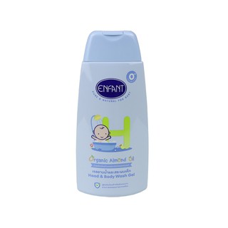 ราคาEnfant (อองฟองต์) Organic Head & Body Wash Gel อาบสระในขวดเดียว สูตรผสม Organic Almond Oil ใช้ได้ตั้งแต่เด็กแรกเกิด 300ml.สินค้าผลิตปี 2021