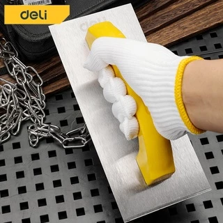 Deli เกรียง สแตนเลส เกียงขัดมัน เกรียงฉาบปูน เกรียงโป๊ว เกียงสี่เหลี่ยม230*100mm เกียงสี่เหลี่ยมขัดมัน Plastering trowel