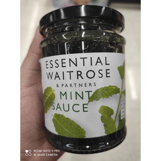 🔥The Best!! Waitrose essential  Mint  Jelly Sauce ซอส มิ้นท์ สำหรับ เนื้อ แกะ เวทโทรส 275 กรัม คุณภาพระดับพรีเมี่ยม