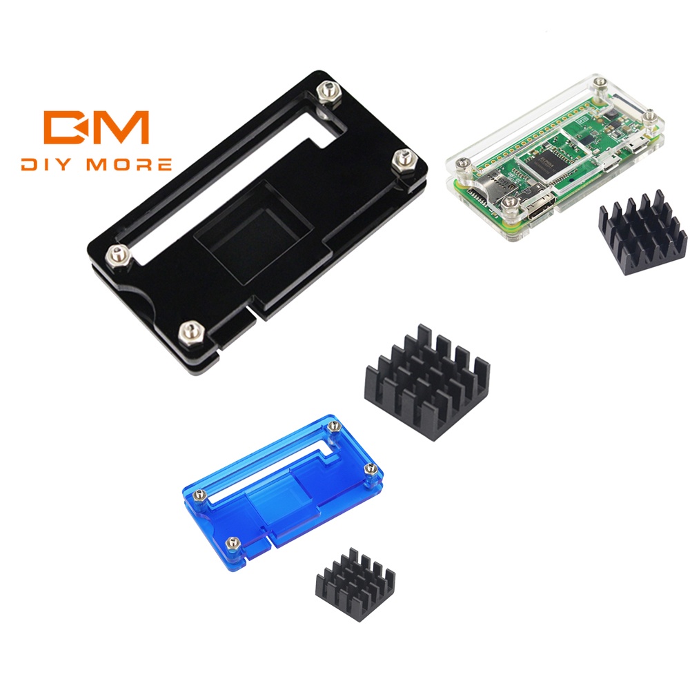 DIYMORE กล่องเคสอะคริลิคกันความร้อนสําหรับ Raspberry Pi Zero 1.3/2/W/WH
