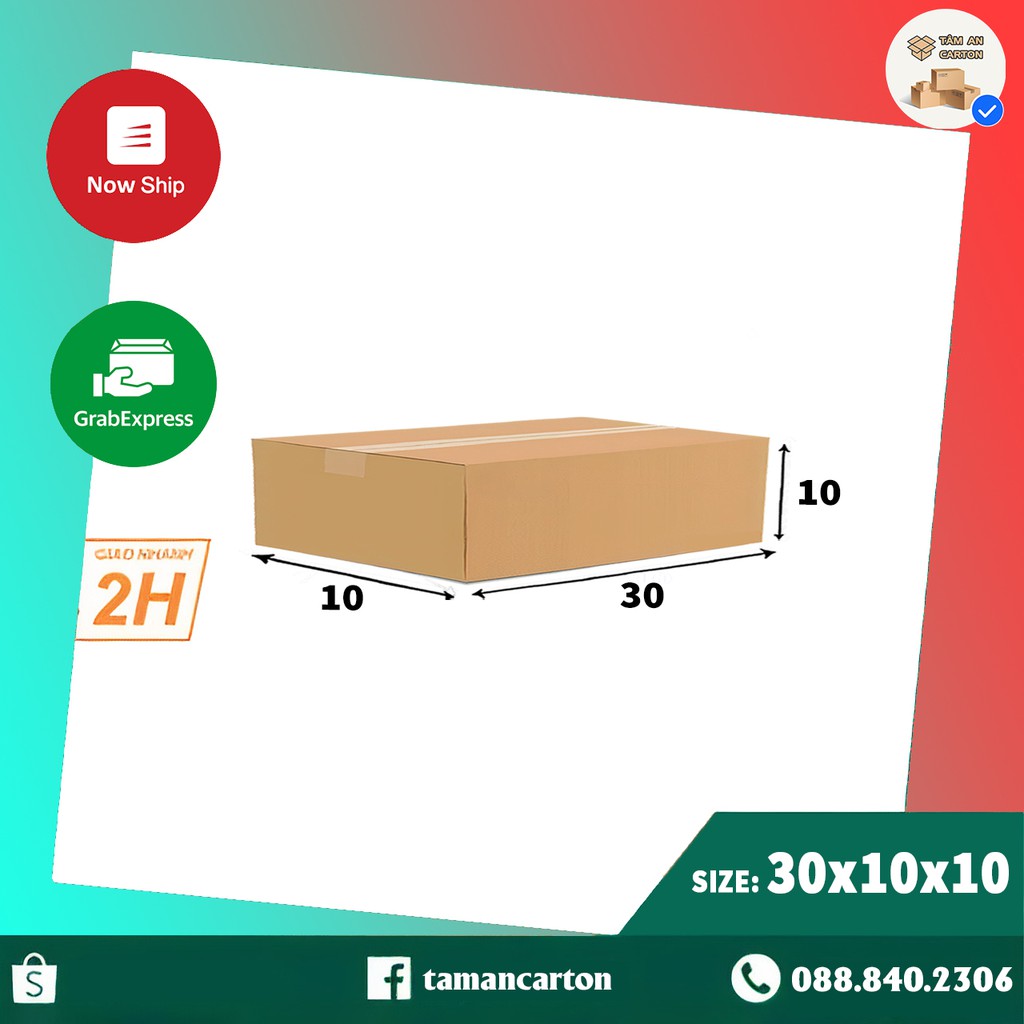 กล่องกระดาษ 30x10x10