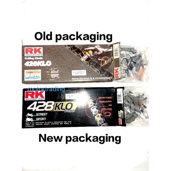 RK TAKASAGI JAPAN O-RING CHAIN 428KLO 122L 132L สําหรับ Y15 Y16 LC135 4S 5S VF3i RS150 RSX150 EX5 DR