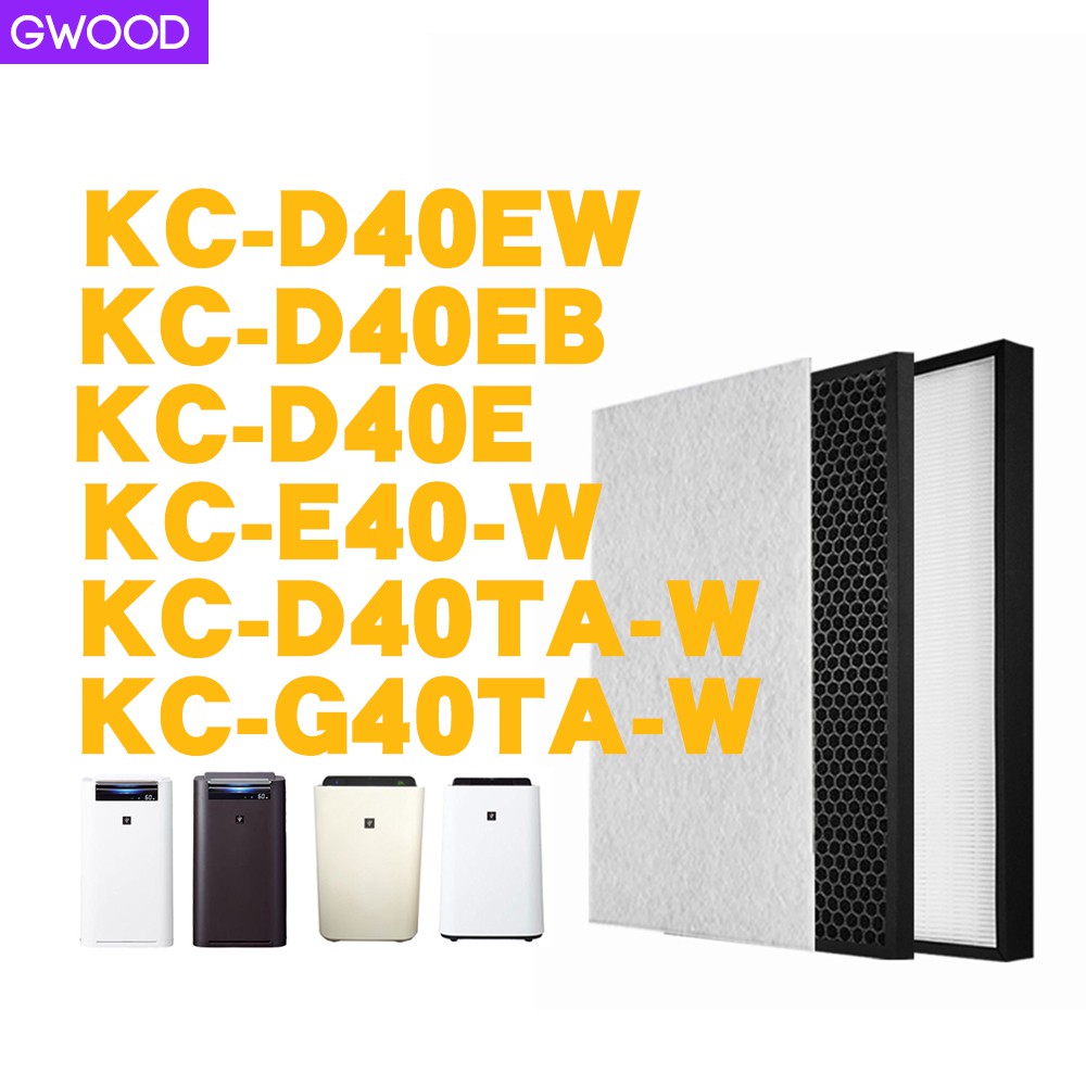 แผ่นกรองใช้กับ เครื่องฺฟอกอากาศ Sharp KC-D50TA-W/B, KC-G50TA-W, KC-D40TA-W, KC-G40TA-W/B ใช้แทนแผ่นกรองรุ่น FZ-D40HFE