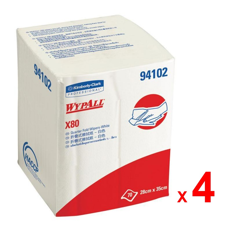 WYPALL ผลิตภัณฑ์เช็ดทำความสะอาด ไวป์ออล สินค้าคิมเบอร์ลี่ย์-คล๊าค โปรเฟสชั่นแนล ขนาดแผ่น 28 x 35 ซม.