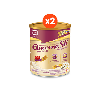 [ขายดี] Glucerna SR กลูเซอนา เอสอาร์ วานิลลา 850 กรัม 2 กระป๋อง Glucerna SR Vanilla 850g 2 Tins สำหรับผู้ป่วยเบาหวาน