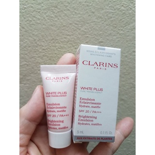 Clarins White Plus Brightening Emulstion SPF 20 /PA +++ขนาดทดลอง 5 Ml.