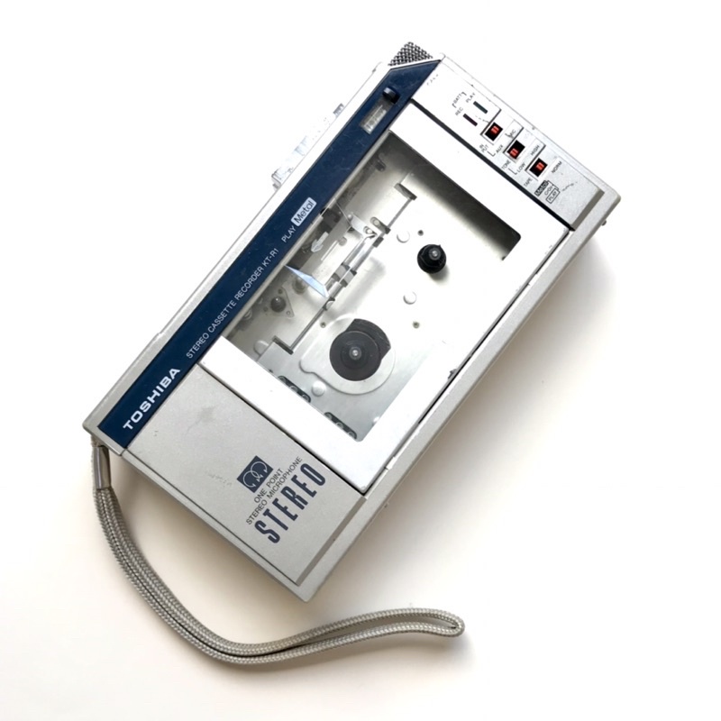 Baladeur Vintage Toshiba KT-R1 – Walkman K7 – Pour Pièces / Ne Fonctionne Pas