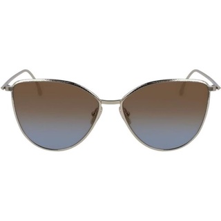 แว่นกันแดด VICTORIA BECKHAM-VB209S 721 Cateye Sunglasses Gold Brick Blue Gradient ของใหม่มือ1 ของแท้100%