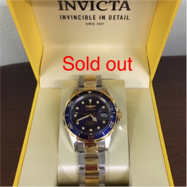 นาฬิกา invicta Pro Diver Blue Disl Two-tone17050 แท้💯% พร้อมส่ง