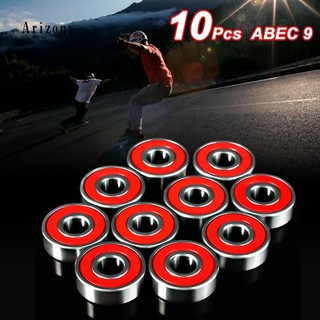 Skateboards อะไหล่ล้อสเก็ตบอร์ดสำหรับสเก็ตบอร์ด 10 ชิ้น Skateboard Bearing Surfskate Bearing