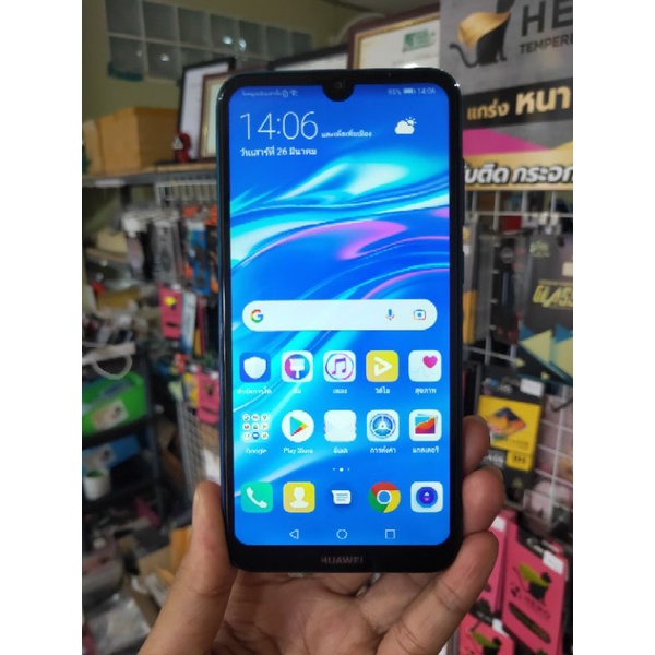 Huawei Y7 Pro 2019 แรม3 รอม32 มือสอง พร้อมใช้งาน ใส่ซิม Ais