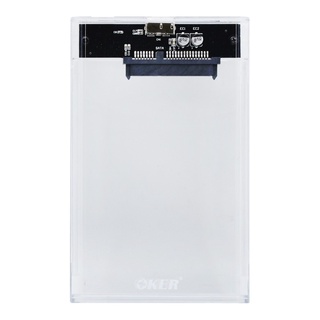 OKER USB 2.5″ SATA EXTERNAL HARD DRIVE ENCLOSURE ST-2529 Oker ฮาร์ดดิสก์ SATA 2.5 นิ้ว USB 3.0 รุ่น ST-2529 สีโปร่งใส.