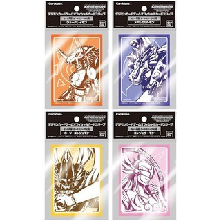 Digimon Card Game Official Sleeve Wargreymon, Metalgarurumon, HolyAngemon, Angewomon - ซองใส่การ์ด, ซองการ์ด, DigimonTCG