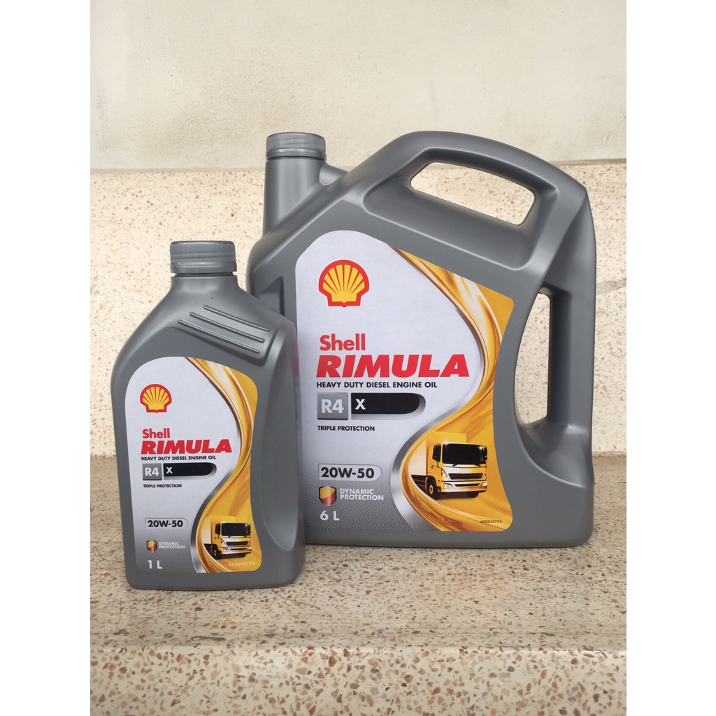 Shell Rimula R4X15W-40 & 20W-50 ขนาด6ลิตร,7ลิตร ,8ลิตร เกรดAPI:CI-4 น้ำมันเครื่องดีเซล Diesel Engine Oil Shell RimulaR4X - รูปที่ 4