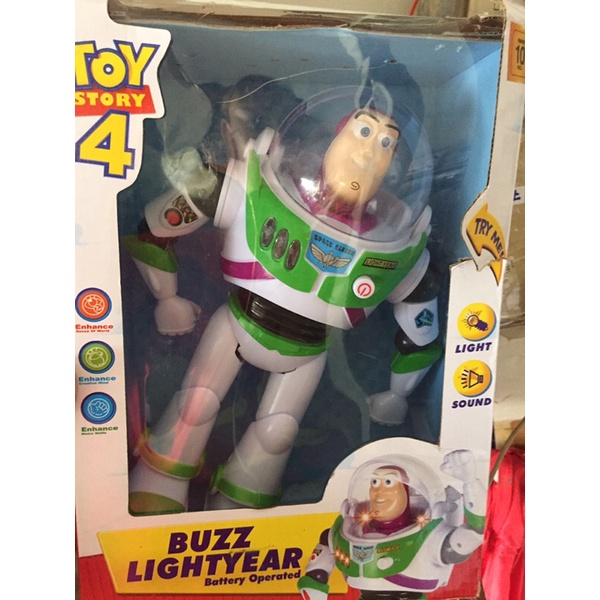 Disney Pixar Toy Story 4 Buzz Lightyear Talking Walking light มือสองของแท้