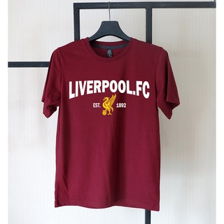 เสื้อยืด เสื้อกีฬา ลิเวอร์พูลเว้า LIVERPOOL.FC EST1892 ผ้าคอตตอลเนื้อนุ่ม ใส่แล้วไม่ยับใส่แล้วไม่ร้อนใส่ได้ทั้งหญิง/ชาย