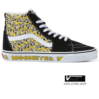 VANS SK8 HI MOONEYES BLACK YELLOW SNEAKERS สินค้ามีประกันแท้