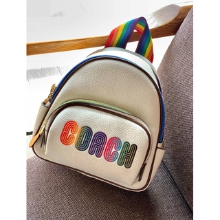 COACH MINI COURT BACKPACK WITH RAINBOW COACH ((CA624))