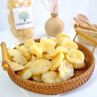 Dried Pineapple baby size low sugar สับปะรดอบภูแลอบแห้ง สูตรน้ำตาลน้อย เกรด A  ผลไม้อบแห้ง เกรดส่งออก By Garden Fruits